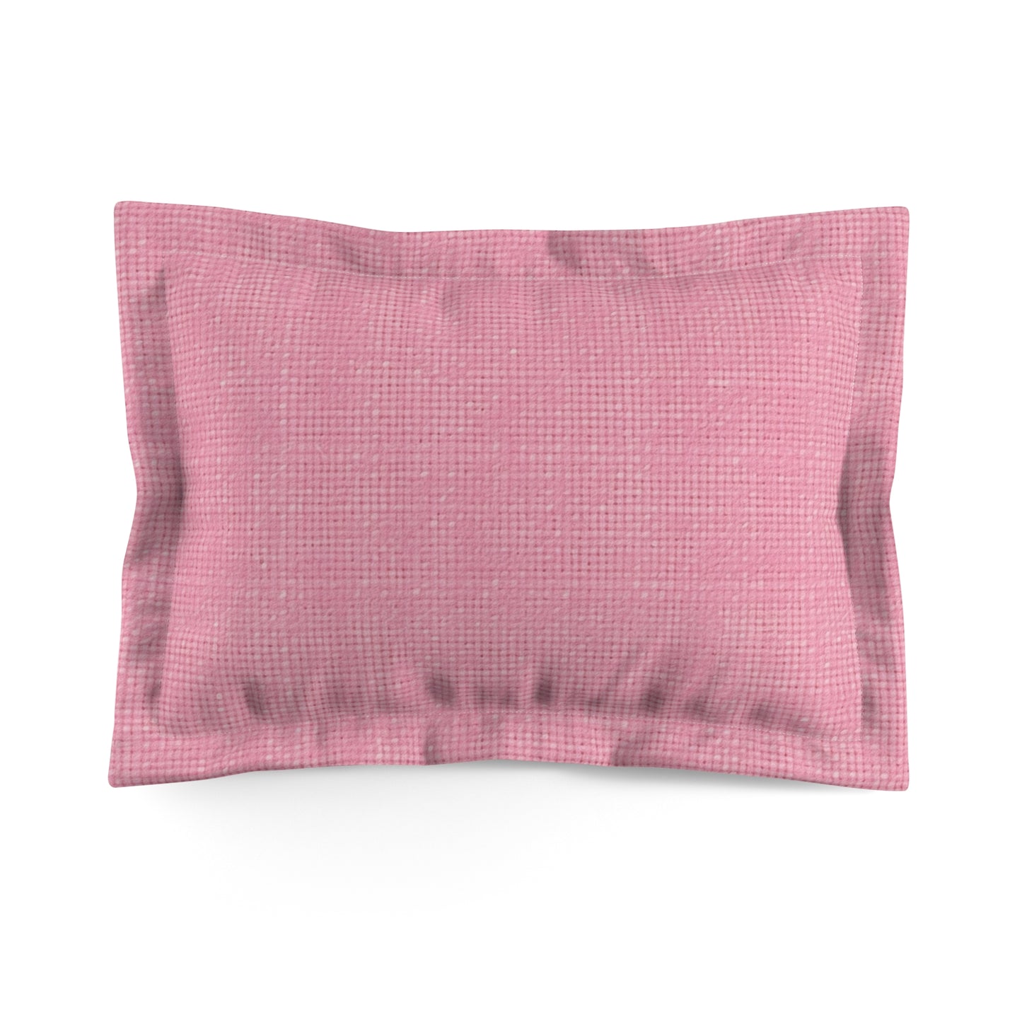 Pastel Rose Pink: Denim-Inspired, Refreshing Fabric Design - Microfiber Pillow Sham