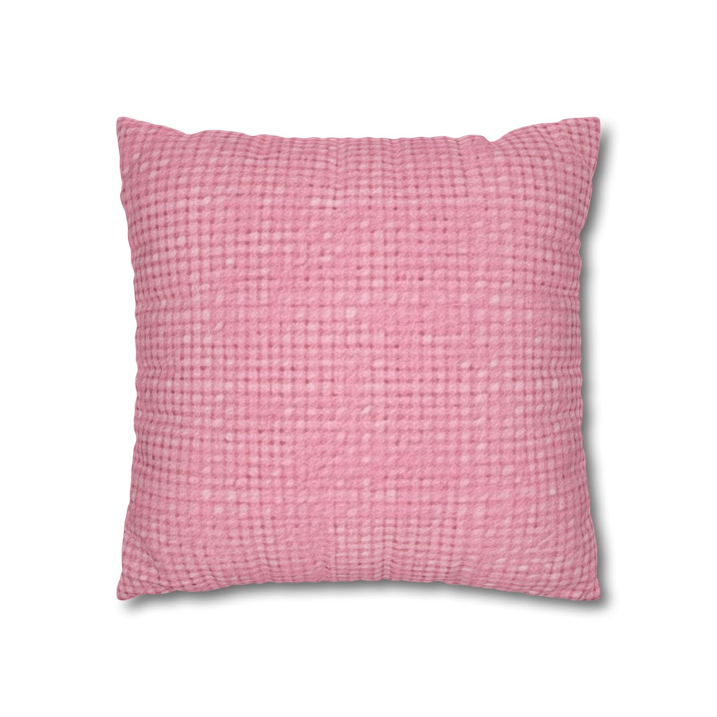 Pastel Rose Pink: Denim-Inspired, Refreshing Fabric Design - Spun Polyester Square Pillow Case