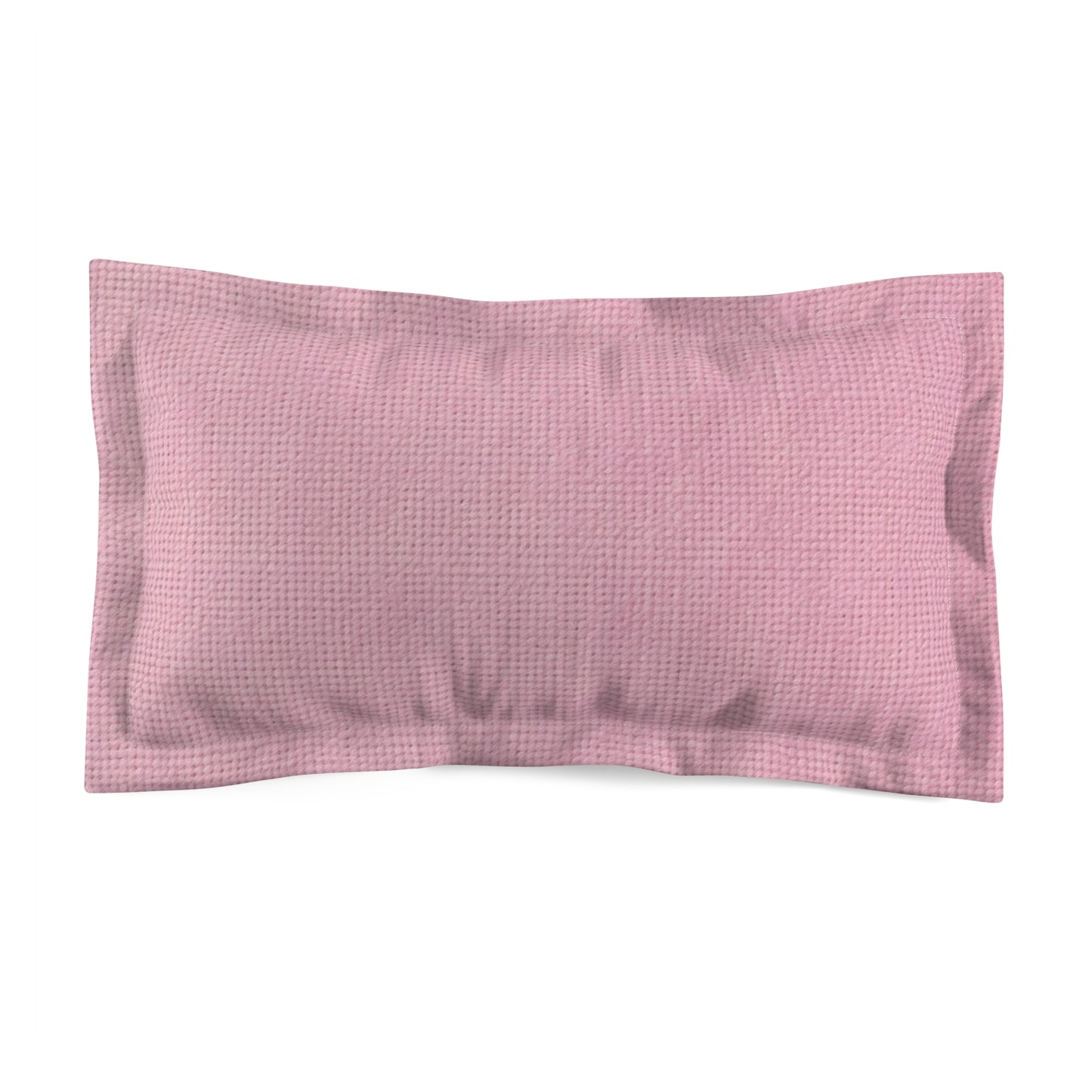 Blushing Garment Dye Pink: Denim-Inspired, Soft-Toned Fabric - Microfiber Pillow Sham