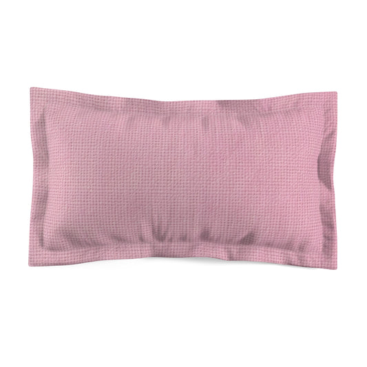 Blushing Garment Dye Pink: Denim-Inspired, Soft-Toned Fabric - Microfiber Pillow Sham