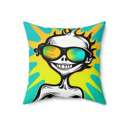 Punk Alien Style Anime Spun Polyester Square Pillow