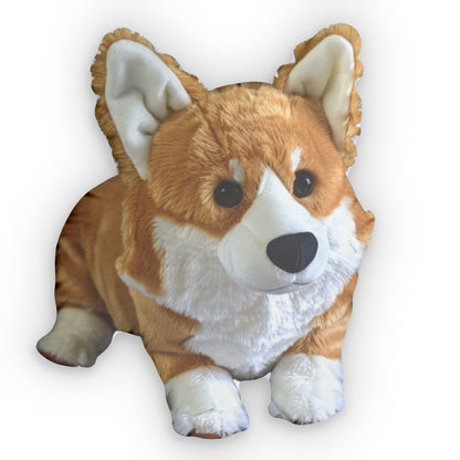 Puppy Corgi Dog, Plush Animal, Stuffed Cushion, Shaped Pillow