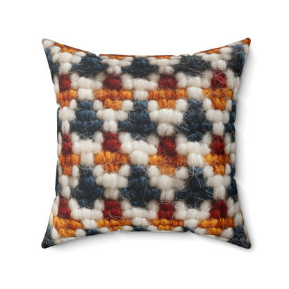 Artisan Weaves: Boucle Elegance - Spun Polyester Square Pillow