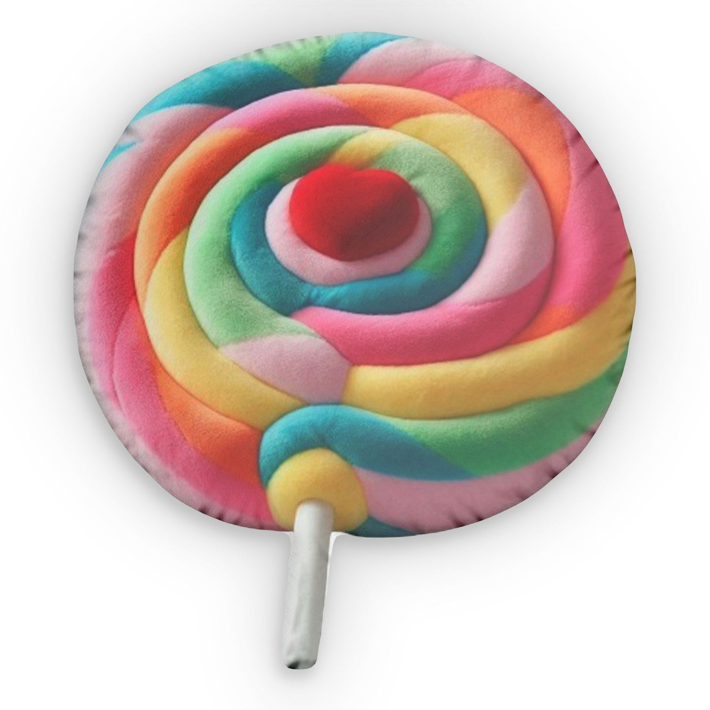 Lolipop Candy Sweet Tooth Gift, Sugar Treat, Plush Shaped Pillow