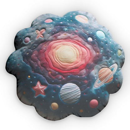 Galactic World, Space Gift, Shaped Pillow