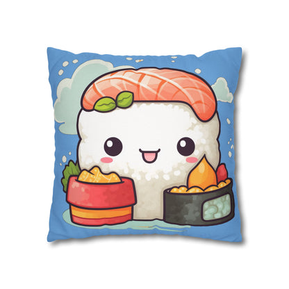 Anime Sushi - Japanese Cute kawaii - Otaku Gift - Spun Polyester Square Pillow Case