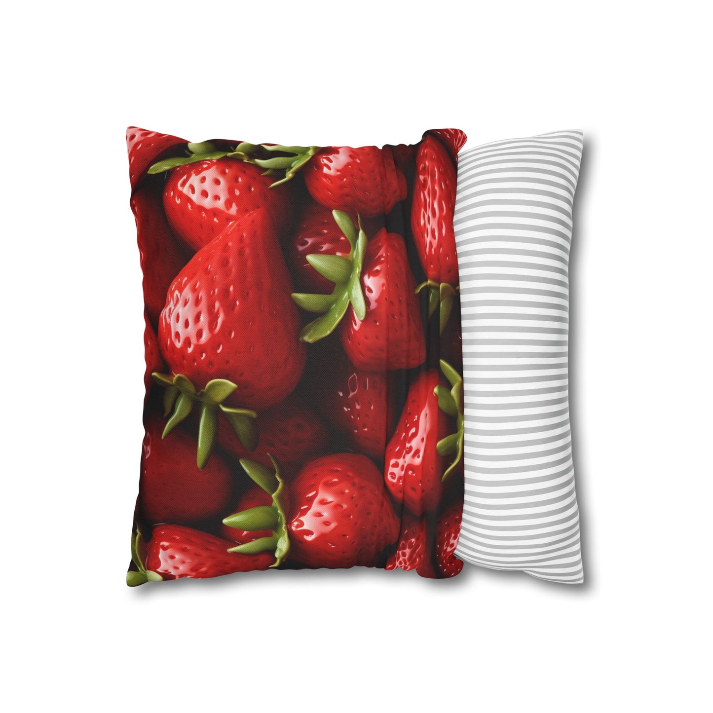 Strawberry Patch Picks: Home Decor and Gifts for the Ultimate Berry Fan - Spun Polyester Square Pillow Case