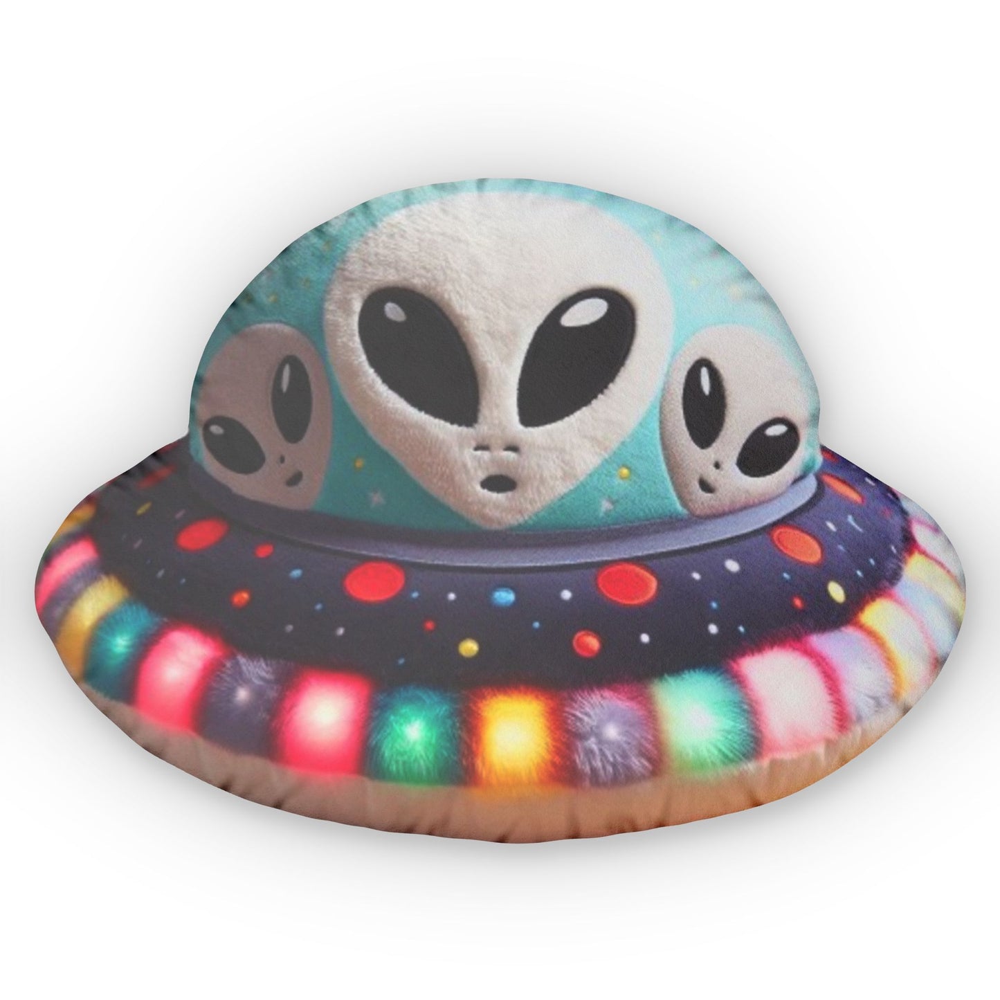 Alien Galactic Space Craft, Plush UFO, Spaceship Shaped Pillow