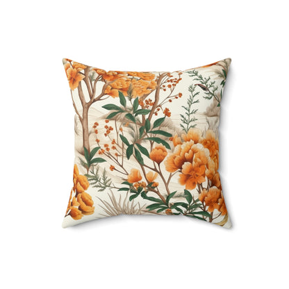 Four Seasons Beauty: Spring, Summer, Autumn & Winter Design Spun Polyester Square Pillow