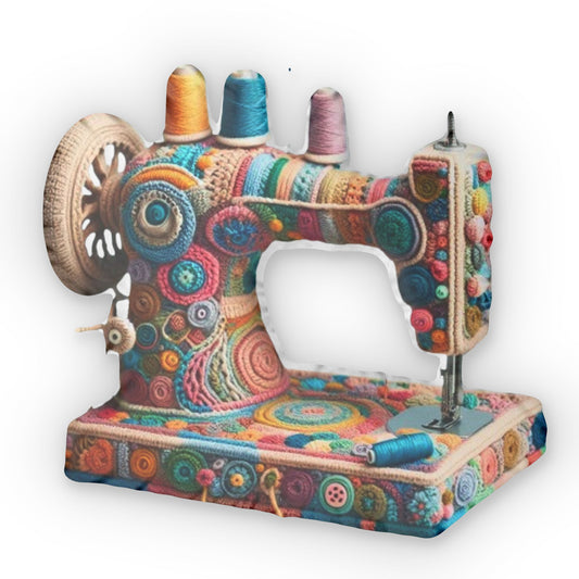 Aragami Crochet Sewing Machine, Plush Gift, Shaped Pillow