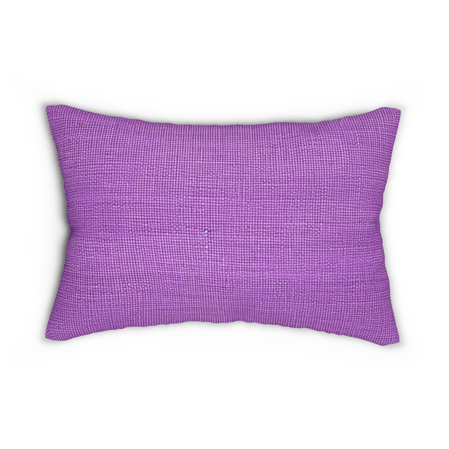 Hyper Iris Orchid Red: Denim-Inspired, Bold Style - Spun Polyester Lumbar Pillow