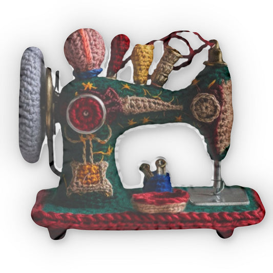 Sewing Machine Aragami, Crochet Gift, Plush Shaped Pillow