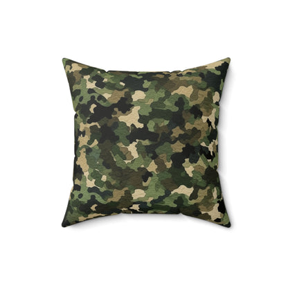 Classic Camo | Camouflage Wrap | Traditional Camo - Spun Polyester Square Pillow