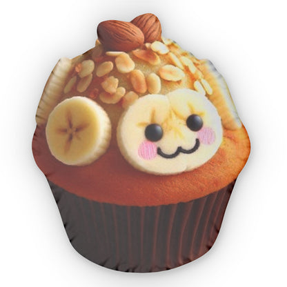 Banana Nut Muffin Kawaii Plush Shaped Pillow