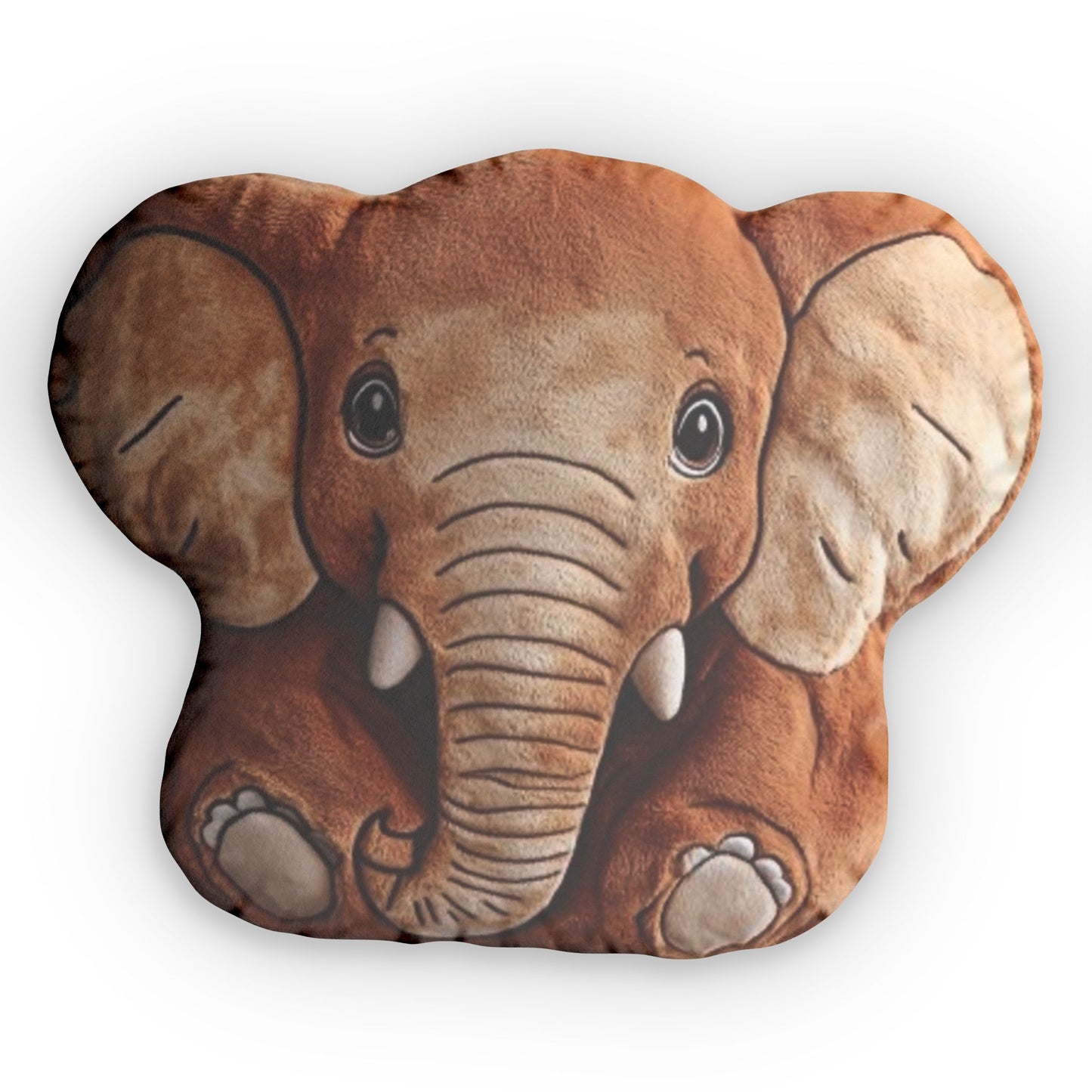 Elephant Plush Cushion, Stuffed Animal, Shaped Pillow