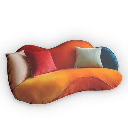 Retro Couch Plush Shaped Pillow