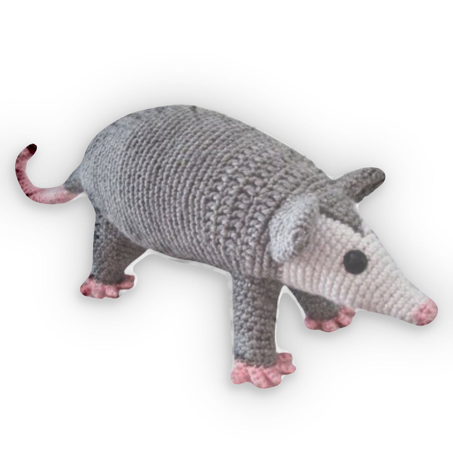 Opossum Crochet Possum Woodland Amigurumi Animal Crochet - Plush Shaped Pillows