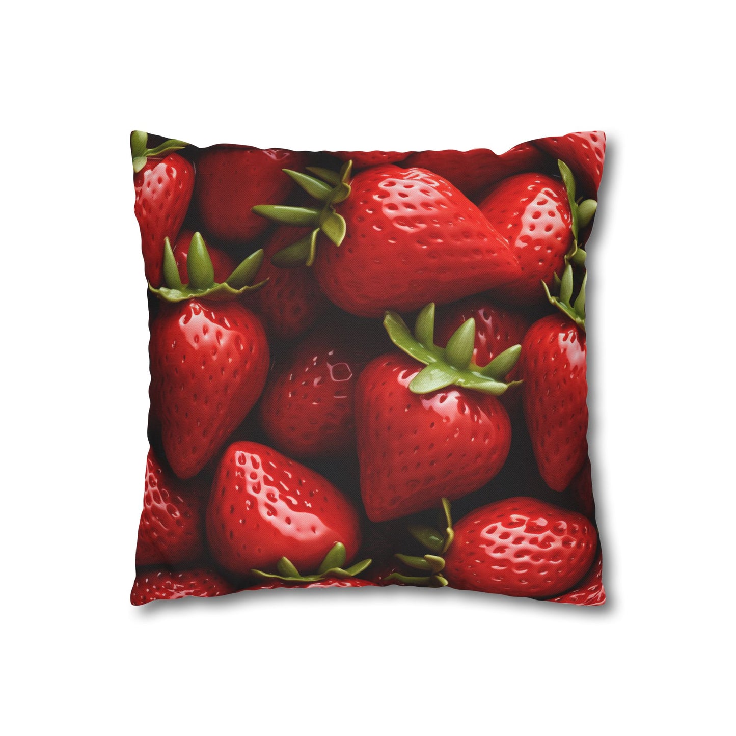 Strawberry Patch Picks: Home Decor and Gifts for the Ultimate Berry Fan - Spun Polyester Square Pillow Case