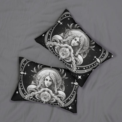 Virgo Zodiac Design, Spun-Polyester Lumbar Pillow, Double-Sided Print