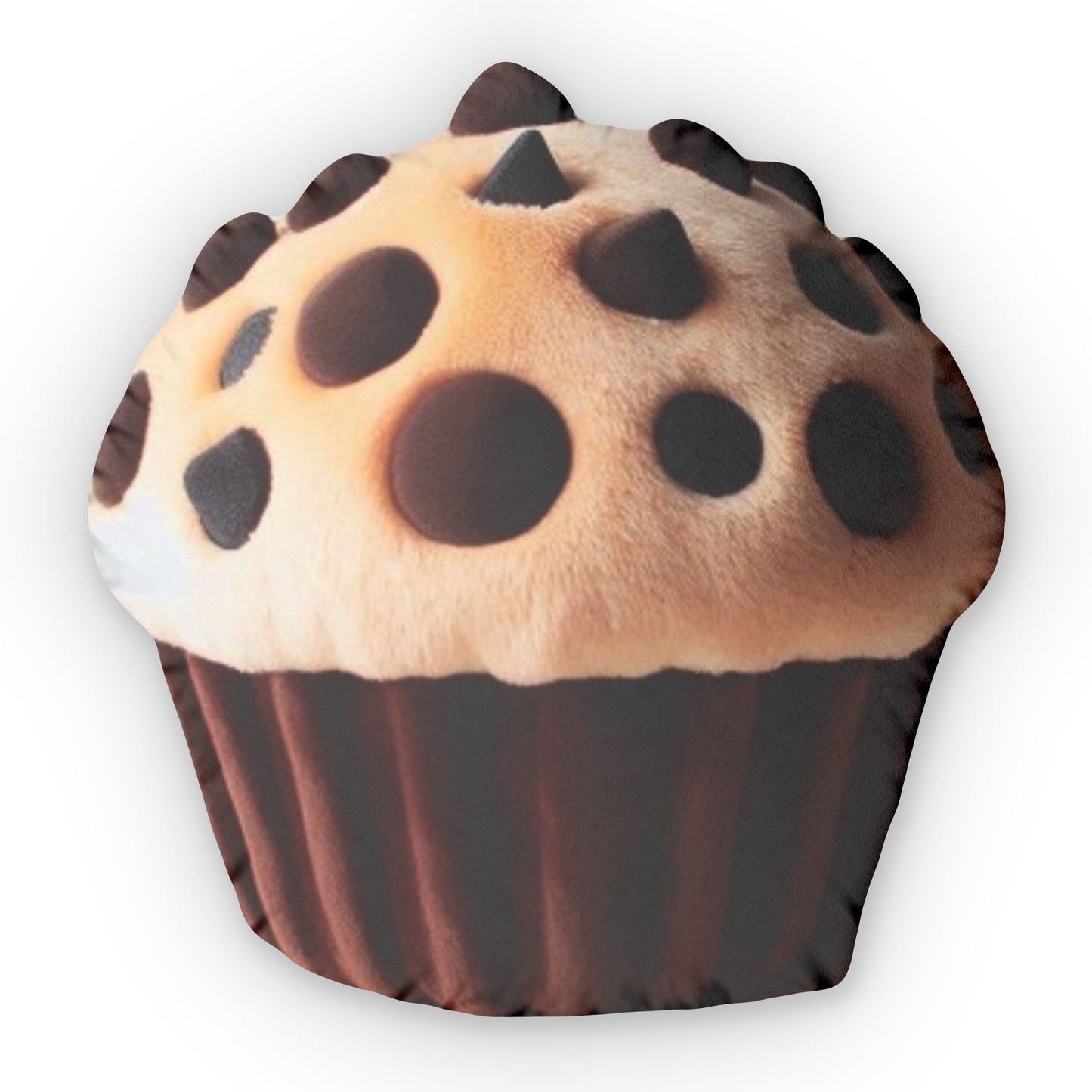 Chocolate Chip Muffin Plush Shaped Pillow