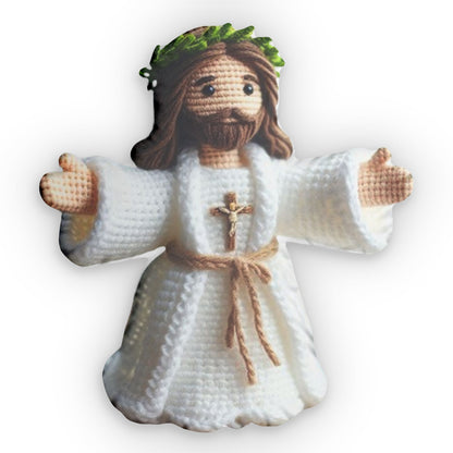 Sacred Jesus Catholic Doll | First Communion Gift | Baptism Gift | Catholic Baby Gift | Jesus Doll | Shaped Pillows