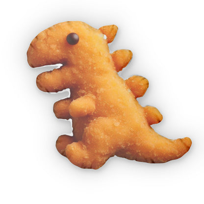 Dinosaur Nugget Shaped Pillow, Plush Dino Gift