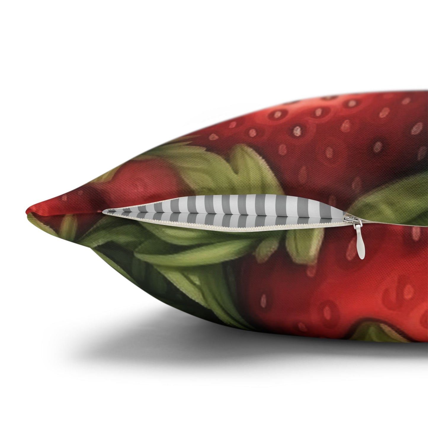 Strawberry Euphoria: The Ultimate Guide to Celebrating Life's Sweetest BerrySpun Polyester Square Pillow Case