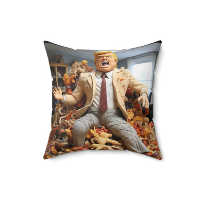 Don BlockBuilder Brew ShibeMaster Commander - Spun Polyester Square Pillow