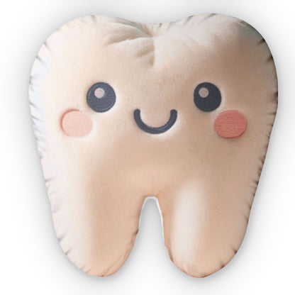 Tooth Kawaii, Teeth Plush Shaped Pillow