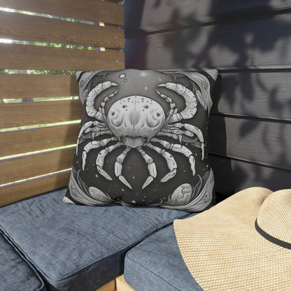 Cancer Zodiac UV-Resistant Outdoor Pillow, Water-Resistant, Spun Polyester