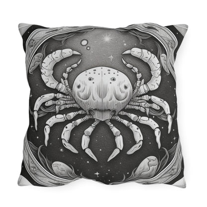 Cancer Zodiac UV-Resistant Outdoor Pillow, Water-Resistant, Spun Polyester