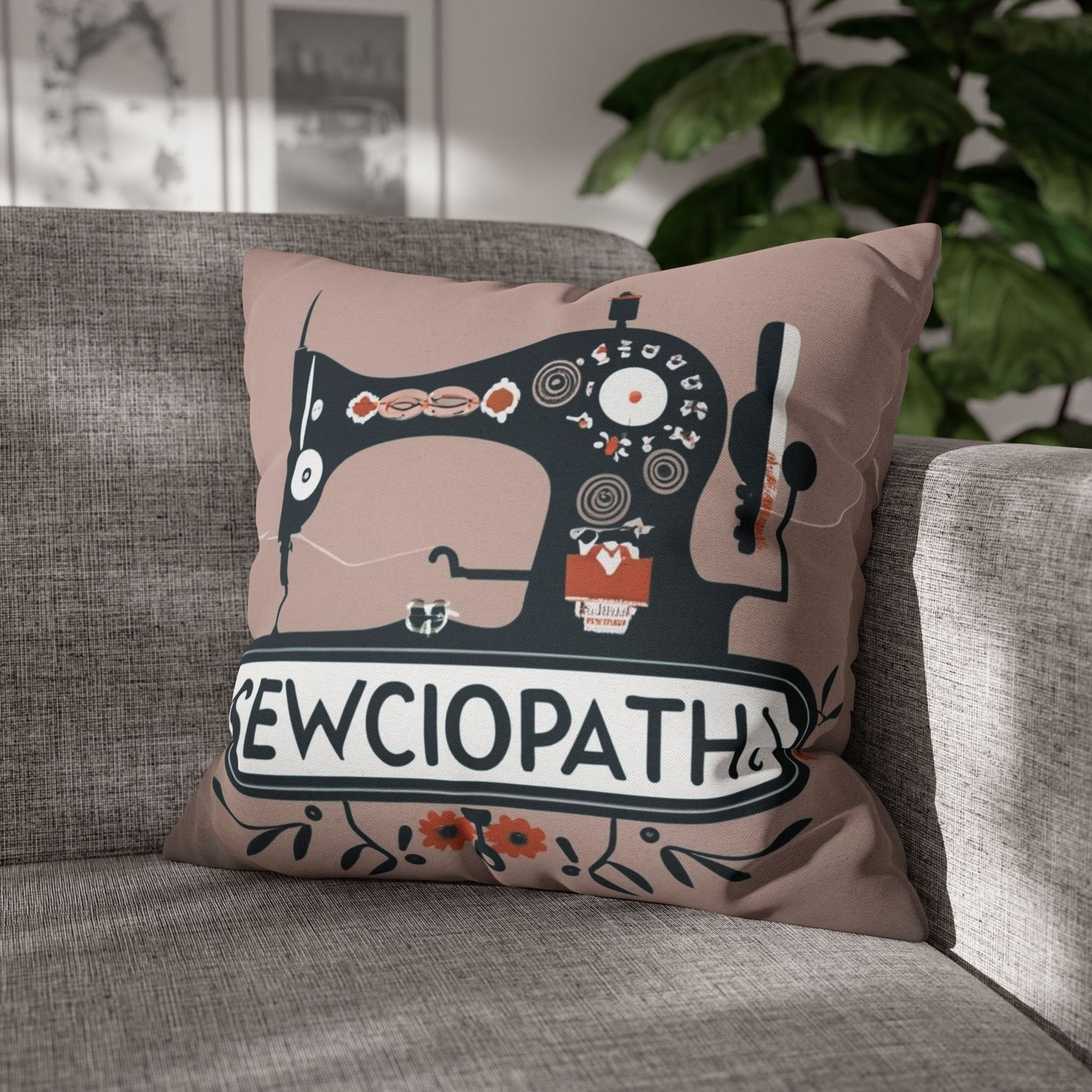 Sewciopath Sewing - Spun Polyester Square Pillow Case