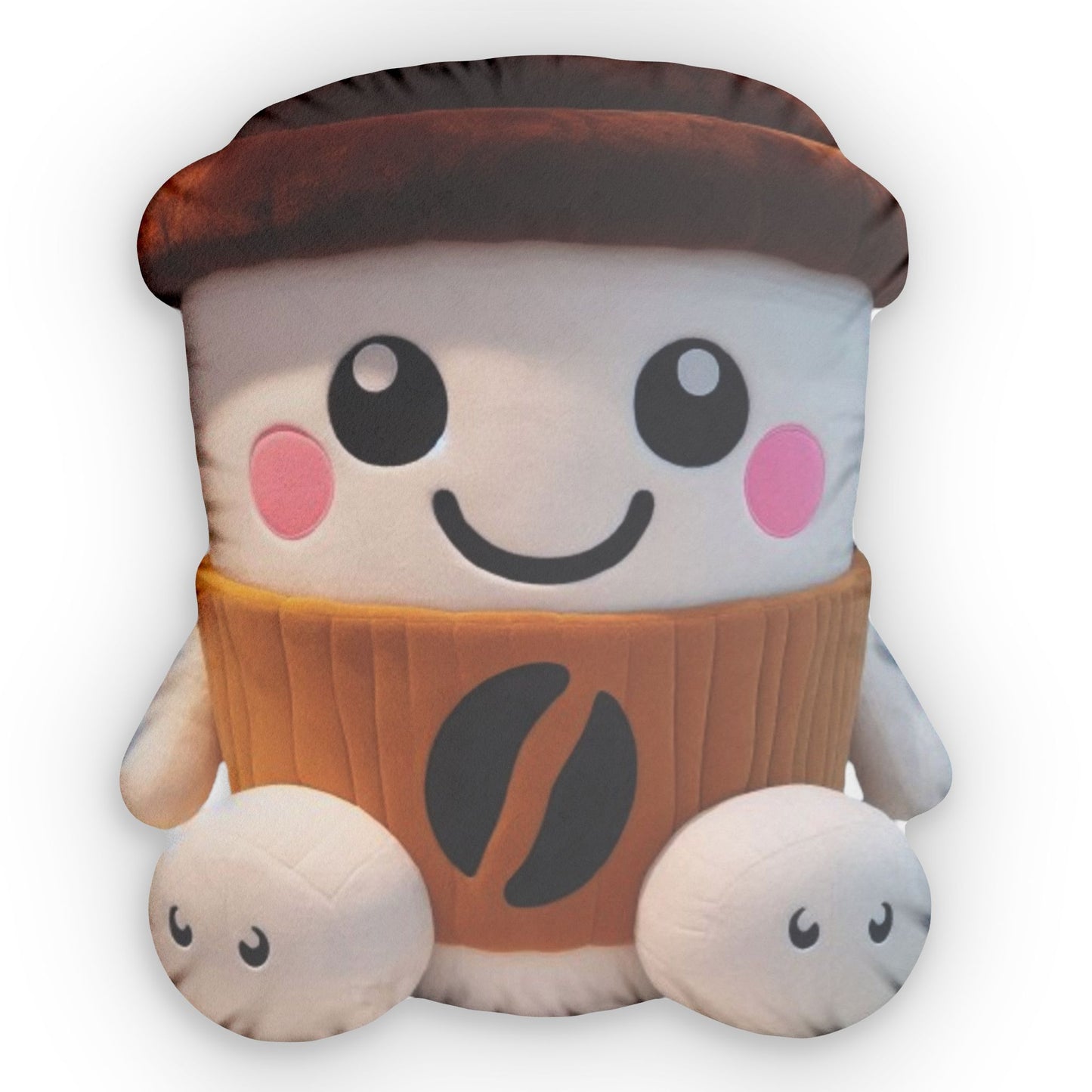 Kawaii Coffee Mug Plush Shaped Pillow