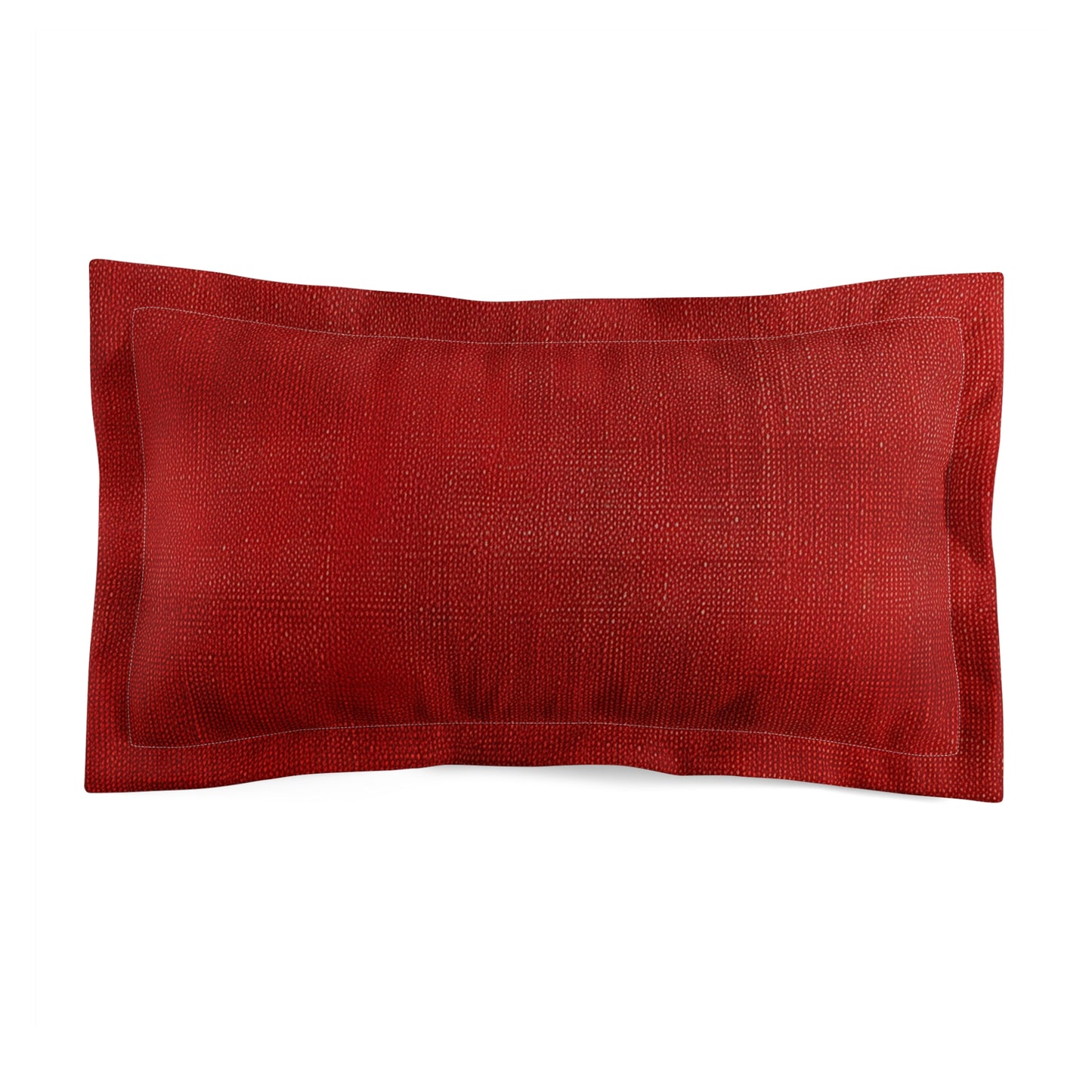 Juicy Red Berry Blast: Denim Fabric Inspired Design - Microfiber Pillow Sham