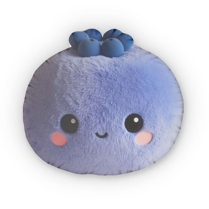 Blueberry Kawaii Plush, Shaped Pillow