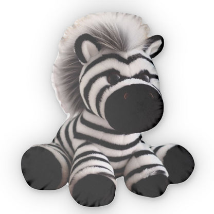 Zebra Stuffed Animal Plush Shaped Pillow