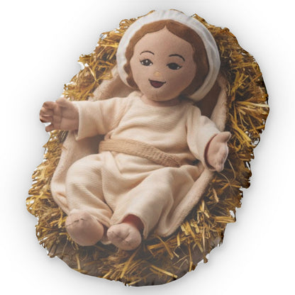 Baby Jesus, Christian Gift, Plush Shaped Pillow