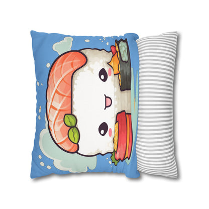 Anime Sushi - Japanese Cute kawaii - Otaku Gift - Spun Polyester Square Pillow Case