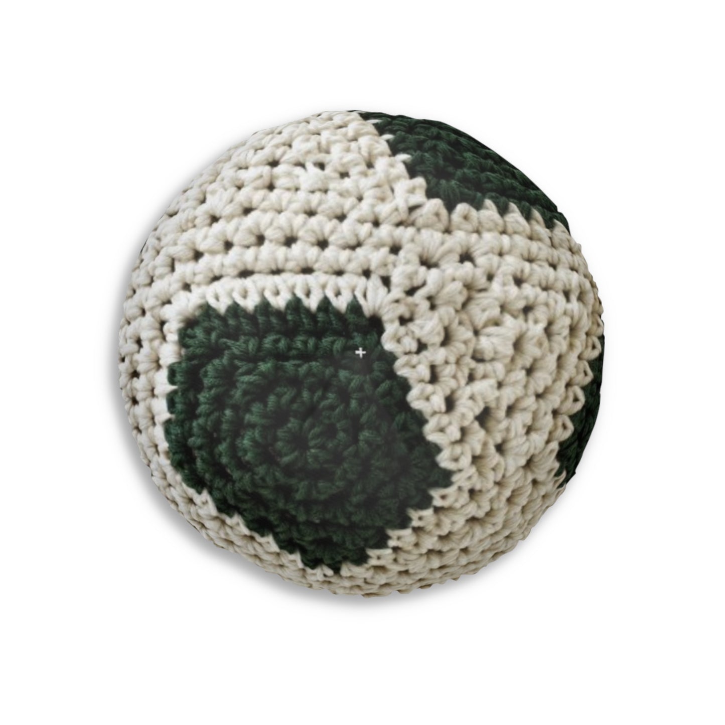 Home Soccer Ball Shaped Hooked Pillow - Assembled and Shipped From USA - Tufted Floor Pillow, Round