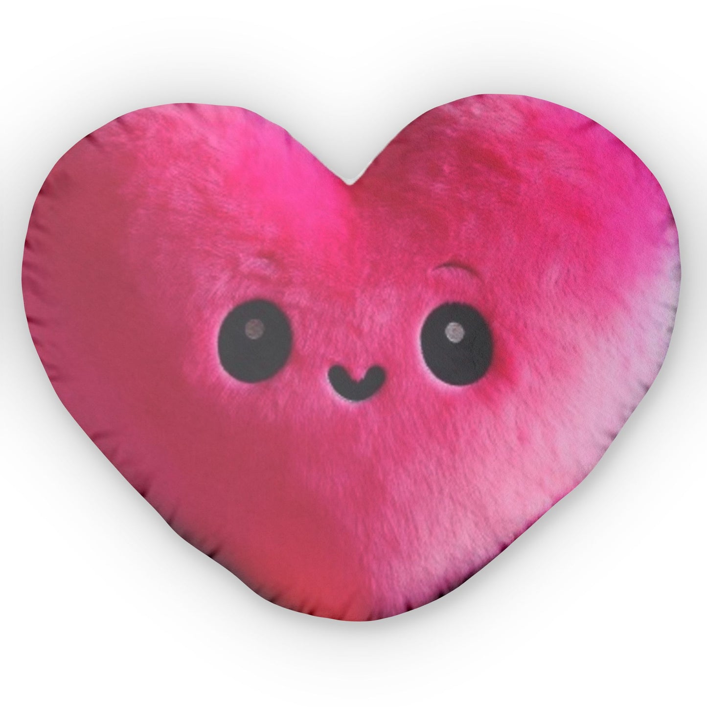 Hot Pink Heart Kawaii, Plush Shaped Pillow