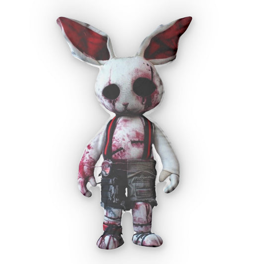 Comicpunk, Punk, In Action Comic Style, Dead Plush Bunny, Shaped Pillow