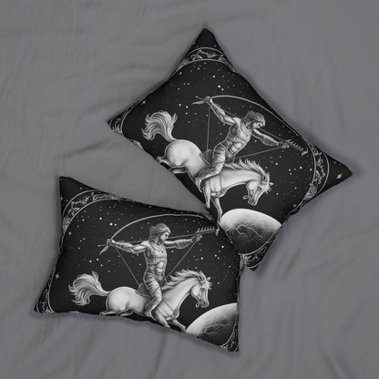 Sagittarius Zodiac Design, Spun-Polyester Lumbar Pillow, Double-Sided Print