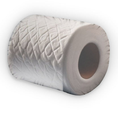 Toiler Paper Roll, Bath Tissue, Plush Shaped Pillow