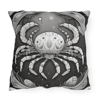 Cancer Zodiac UV-Resistant Outdoor Pillow, Water-Resistant, Spun Polyester