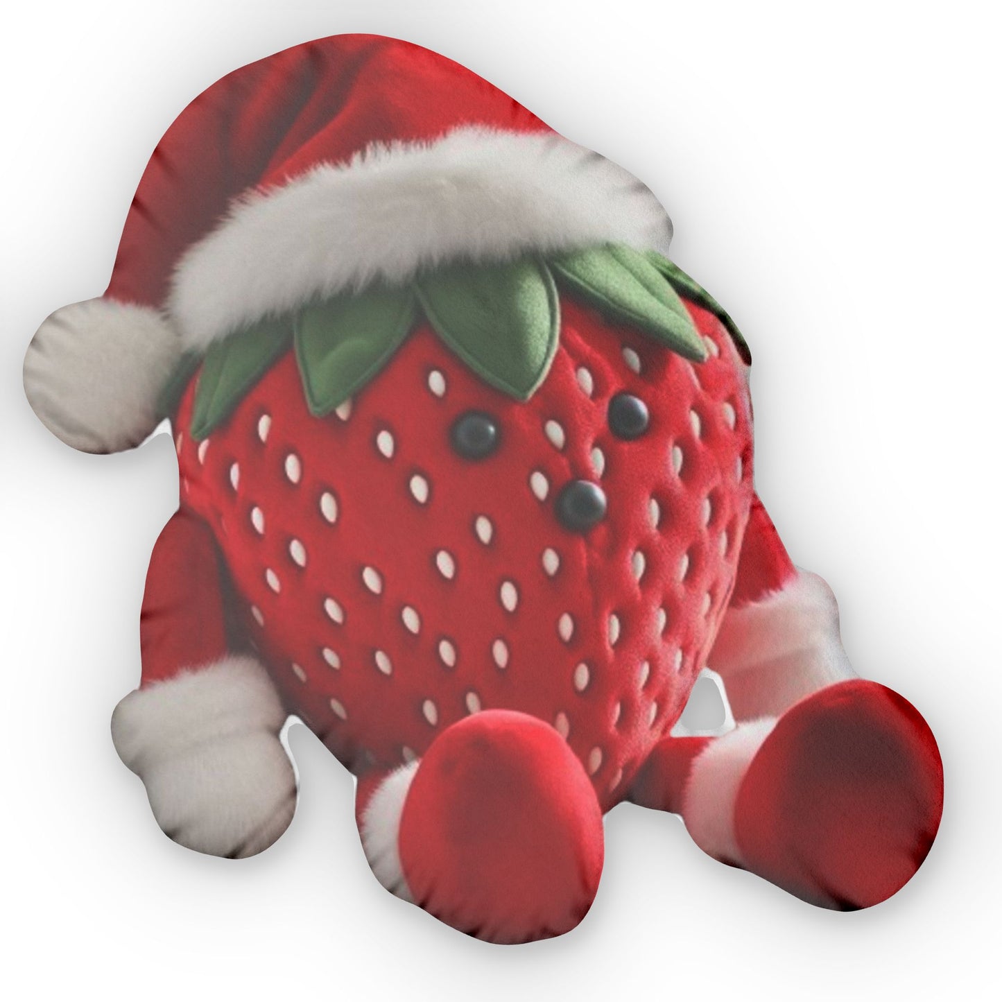 Strawberry Santa Clause Plush Shaped Pillow