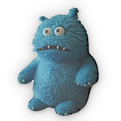 Blue Monster Plush Shaped Pillow