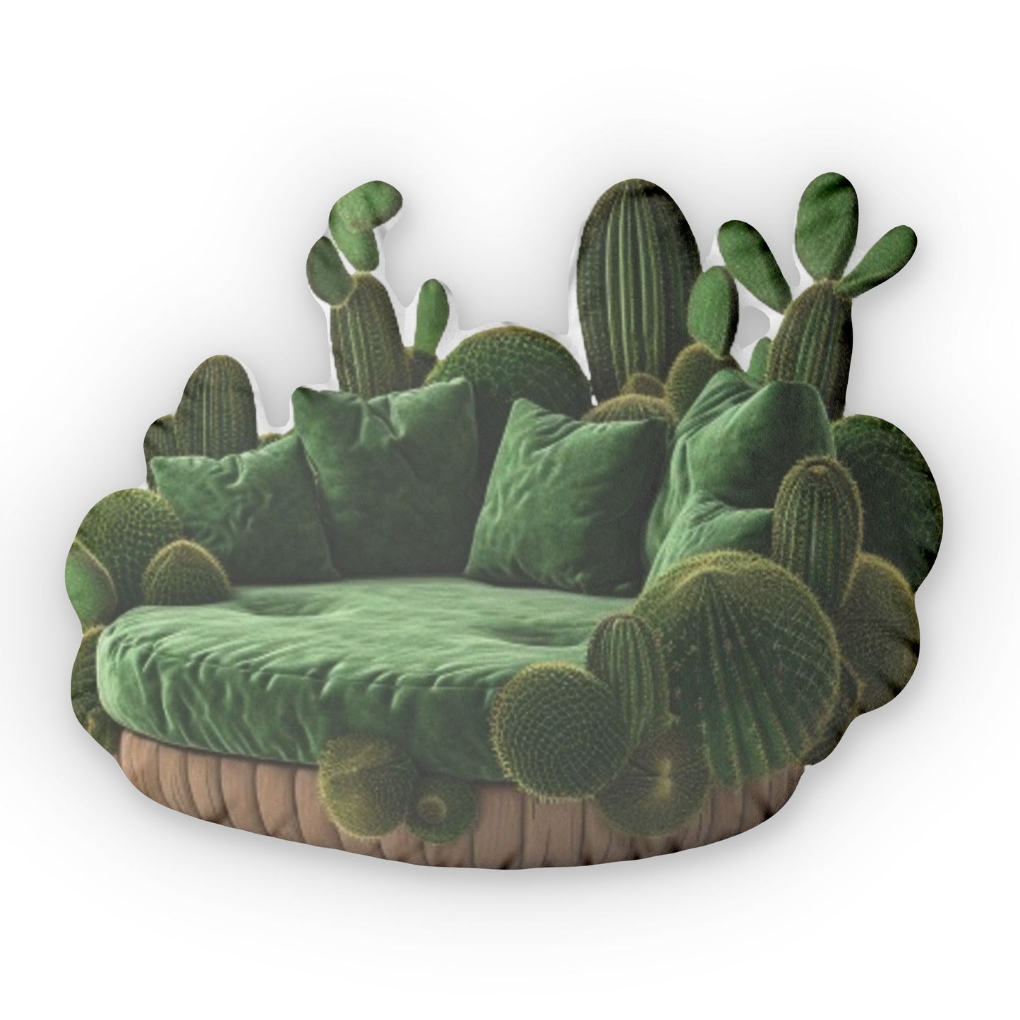 Cactus Couch Cushion Plush Shaped Pillow