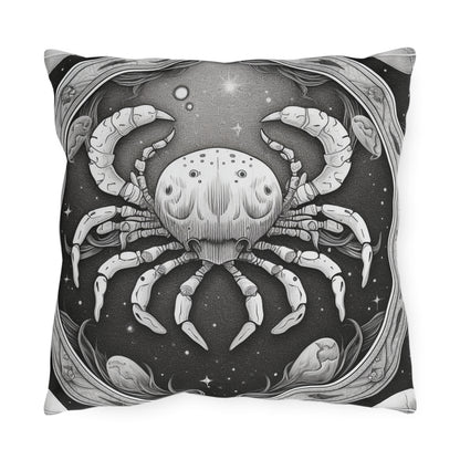 Cancer Zodiac UV-Resistant Outdoor Pillow, Water-Resistant, Spun Polyester