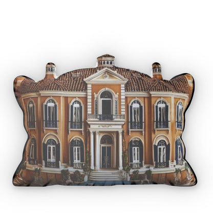 California Hills Mansion House Plush Shaped Pillow