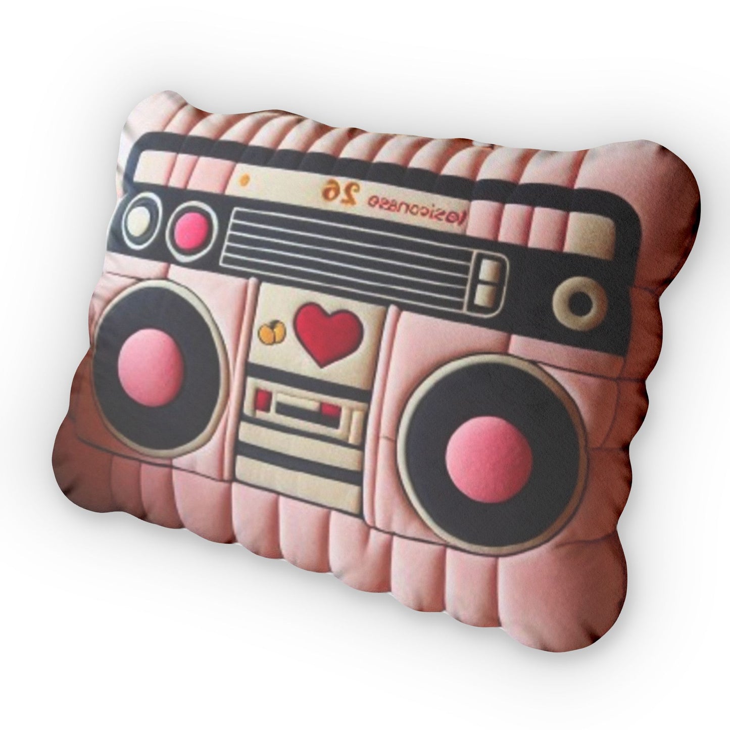 Retro Cassette Tape Player Music Plush Shaped Pillow